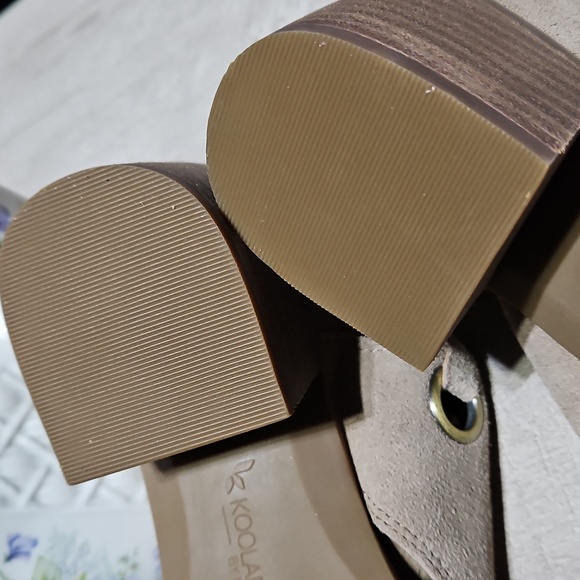 Koolaburra by UGG Ortholite Chic Suede Open-Toe Sandals - Picture 4 of 8